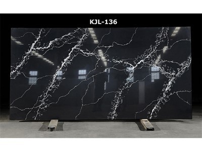 Unikāls melnais Calacatta kvarcs